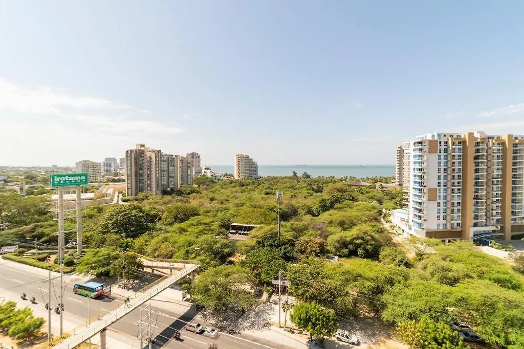 Relajate Con Vista Frente Al Mar B Apartment Santa Marta  Colombia